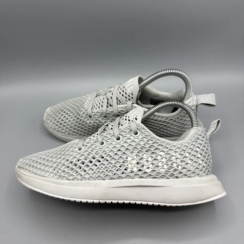 Nobull Project Knit Runner Diamond Mesh Grey Running Shoes Women Size 6.5